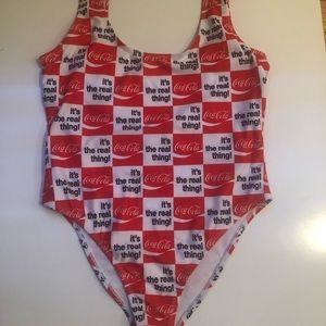 Coca Cola Women’s One Piece Bathing Suit Sz Small